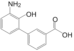 3'-氨基-2'-羟基联苯-3-羧酸 